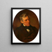 Franz Grillparzer - Friedrich von Amerling — framed artwork on a wall