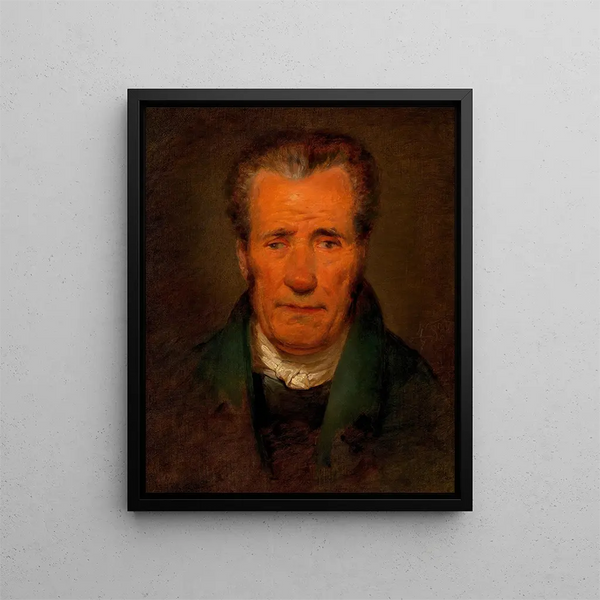 Franz de Paula Amerling painting, artist’s grandfather - Friedrich von Amerling — framed artwork on a wall