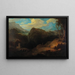 Mountain Landscape Painting - Friedrich von Amerling — framed artwork on a wall