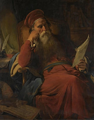 Friedrich von Amerling - Gelehrter In Seiner Studierstube Scholar In His Study.webp