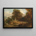 Greek Ideal Landscape Painting - Friedrich von Amerling — framed artwork on a wall