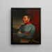 Heinrich Amerling painting of the great listener, artist's uncle - Friedrich von Amerling — framed artwork on a wall