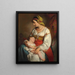 Mother Italian with child - Friedrich von Amerling — framed artwork on a wall