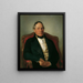Johann Nepomuk Reithoffer 1781-1872 painting, founder of the Austrian rubber industry - Friedrich von Amerling — framed artwork on a wall