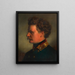 Joseph Georg Amerling in the role of the artist's elder brother - Friedrich von Amerling — framed artwork on a wall