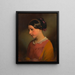 Ludmilla Amerling, daughter of the artist child - Friedrich von Amerling — framed artwork on a wall
