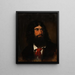 Portrait of a Roman peasant - Friedrich von Amerling — framed artwork on a wall