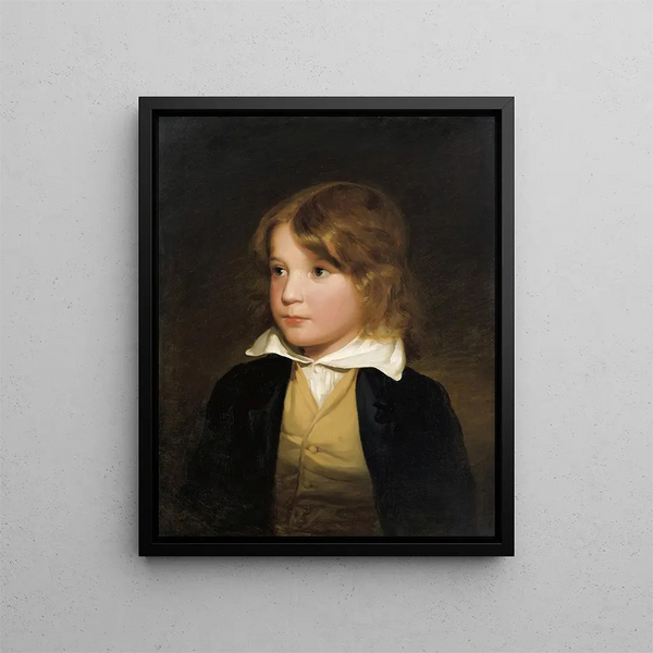 Portrait Painting of Joseph Amerling - Friedrich von Amerling — framed artwork on a wall