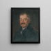 Portrait of an Elderly Man - Friedrich von Amerling — framed artwork on a wall