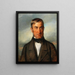 Portrait of the brickworks owner Joseph Lager - Friedrich von Amerling — framed artwork on a wall