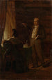 The Professor Dr Ignaz Rudolf Bischoff von Altenstern dictating to his wife Johanna - Friedrich von Amerling — artwork view