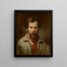 Self-portrait painting - Friedrich von Amerling — framed artwork on a wall