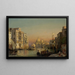 Le Grand Canal à Venise avec vue sur Santa Maria della Salute - Friedrich von Nerly — framed artwork on a wall