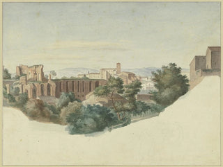 View of SS Giovanni e Paolo in Rome - Friedrich von Olivier — artwork view