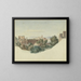 View of SS Giovanni e Paolo in Rome - Friedrich von Olivier — framed artwork on a wall