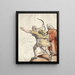 Archers en fuite - Friedrich von Olivier — framed artwork on a wall