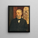 Portrait of the Mayor of Olomouc - Frigyes Friedrich Miess — framed artwork on a wall