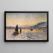Winter Day at the Fjord - Frithjof Smith-Hald — framed artwork on a wall