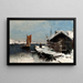 Winter Scene - Frithjof Smith-Hald — framed artwork on a wall