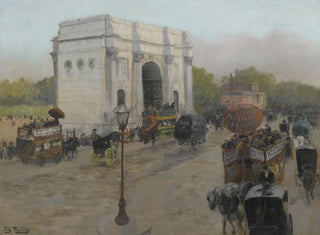 Arc de Triomphe de Marble Arch, London - Frits Thaulow — artwork view