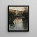 Sunset Painting of the Arques at Piquigny - Frits Thaulow — framed artwork on a wall