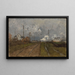 The train arrives - Frits Thaulow — framed artwork on a wall