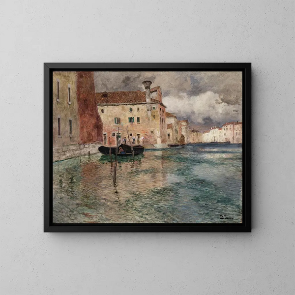 Venice - Frits Thaulow — framed artwork on a wall