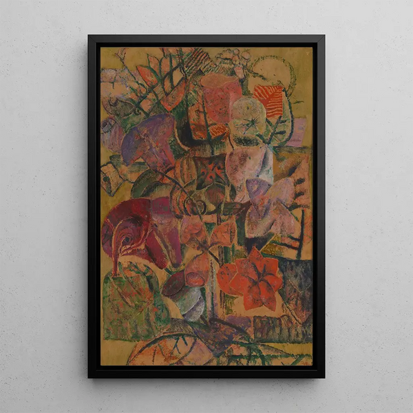 Flowers - Frits van den Berghe — framed artwork on a wall