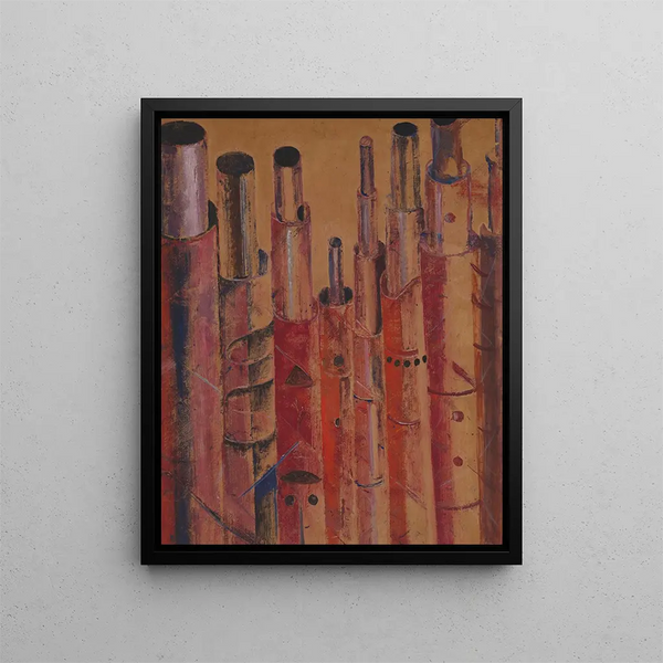 Trees - Frits van den Berghe — framed artwork on a wall
