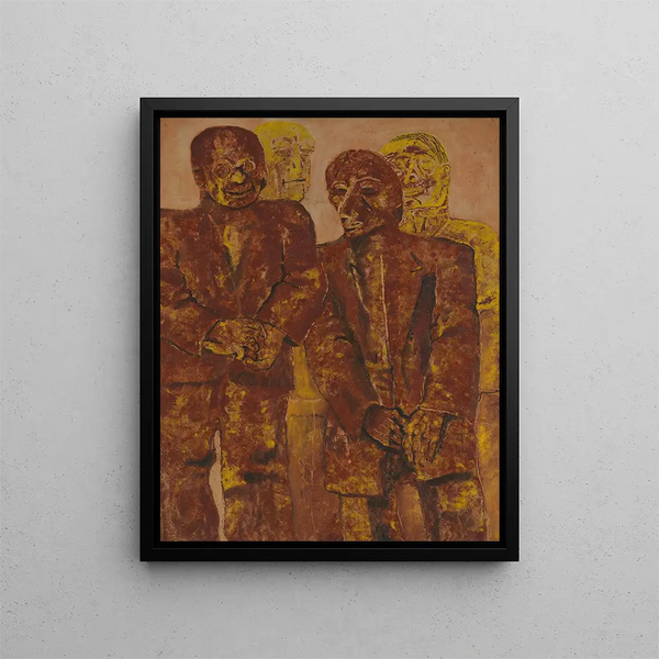 L'accusé - Frits van den Berghe — framed artwork on a wall