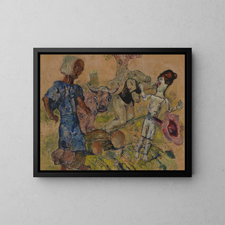 The Kingdom of Nature - Frits van den Berghe — framed artwork on a wall