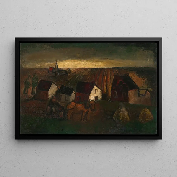 Landscape Painting - Frits van den Berghe — framed artwork on a wall