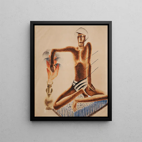 Le Fakir - Frits van den Berghe — framed artwork on a wall