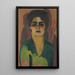 Portrait of Fortuna Brulez - Frits van den Berghe — framed artwork on a wall