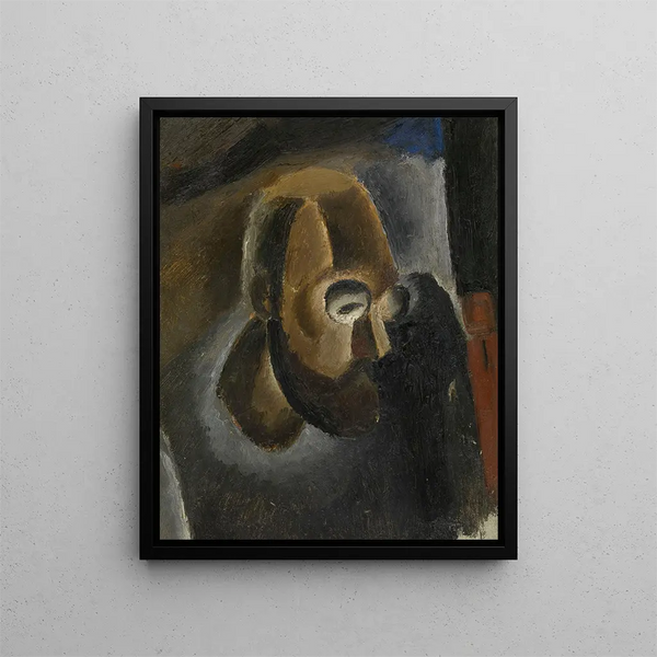 Self-portrait - Frits van den Berghe — framed artwork on a wall