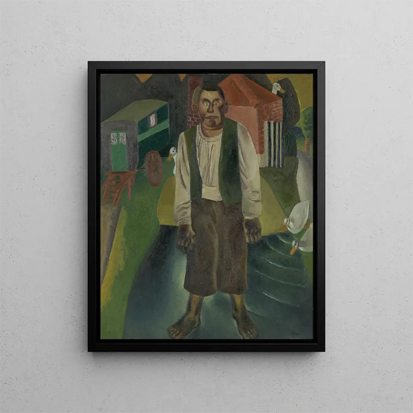 L'idiot de l'étang - Frits van den Berghe — framed artwork on a wall