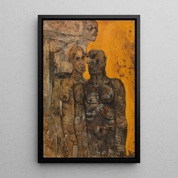 L'Âge de pierre - Frits van den Berghe — framed artwork on a wall