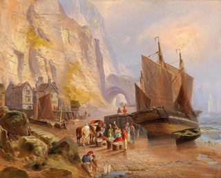 Fishermen on the Beach - Fritz Bamberger — artwork view