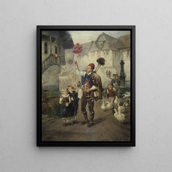 The Nuremberg Toy Maker - Fritz Beinke — framed artwork on a wall