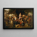 The village fair juggler - Fritz Beinke — framed artwork on a wall