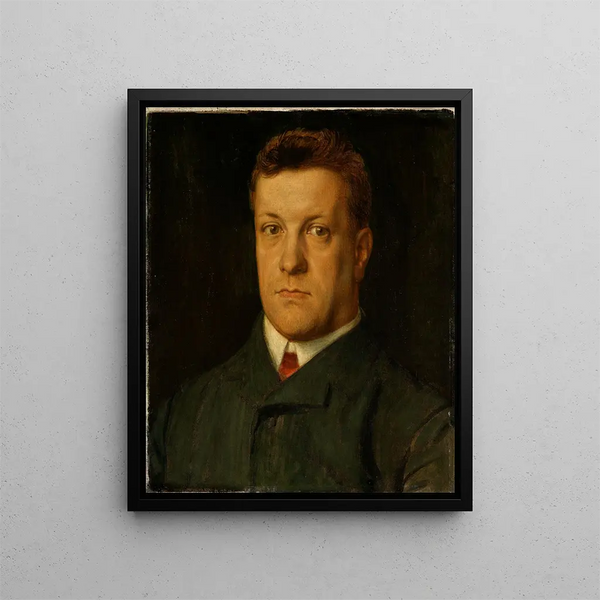 Portrait Painting of Heinrich Sexauer - Fritz Boehle — framed artwork on a wall