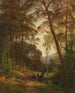 Picnic in the Forest Clearing - Fritz Ebel — artwork view