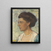 Portrait of Olga Erler - Fritz Erler — framed artwork on a wall