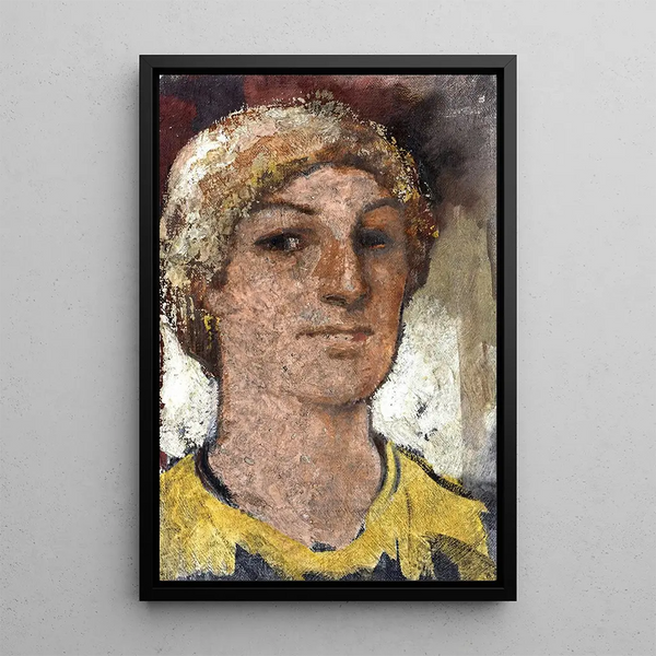 Head Study Male - Fritz Erler — framed artwork on a wall