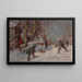 La Bataille de boules de neige - Fritz Freund — framed artwork on a wall