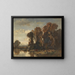 Landscape with Khen - Fritz Halberg-Krauss — framed artwork on a wall