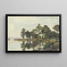 Troncs d'arbres au bord de l'eau Jacksonville 29 novembre 1904 - Fritz Hauck — framed artwork on a wall