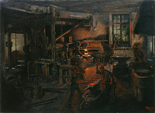 The Hammer Mill at Fauler in Falkensteig - Fritz Kohlund — artwork view