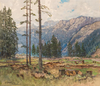 View of Mount Hochschwab - Fritz Lach — artwork view