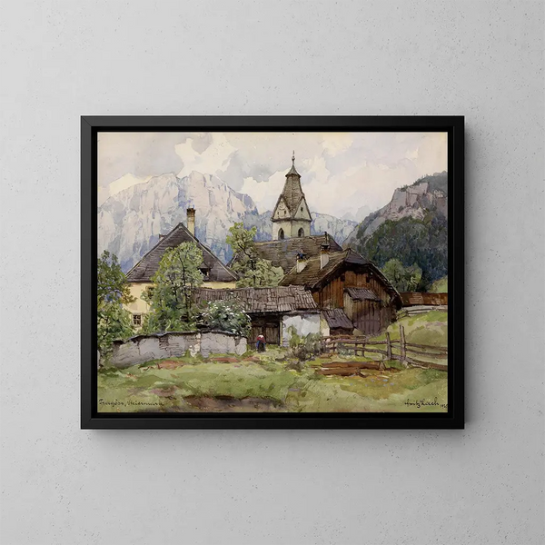 View on Tragss - Fritz Lach — framed artwork on a wall